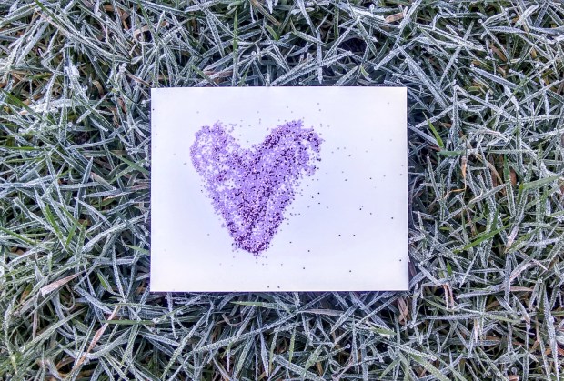 britannia heart postcard